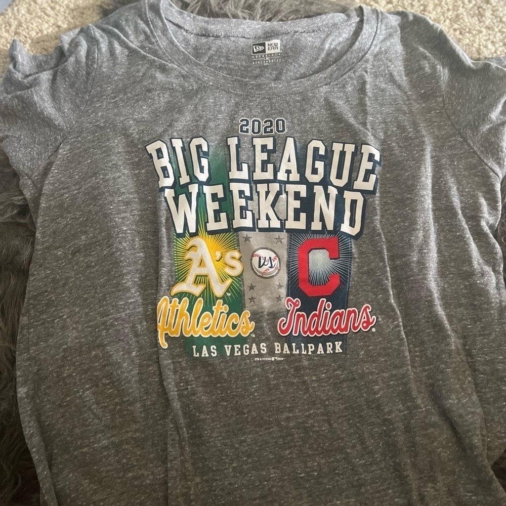 NWT Oakland As Vs C Indians Tee Shirt